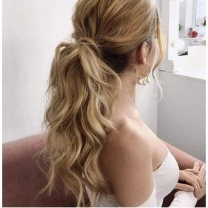 20" Honey Blonde Ponytail Hair Extensions